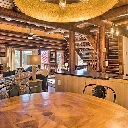 Classic Colorado Log Home With Mountain Views! Florissant المظهر الخارجي الصورة