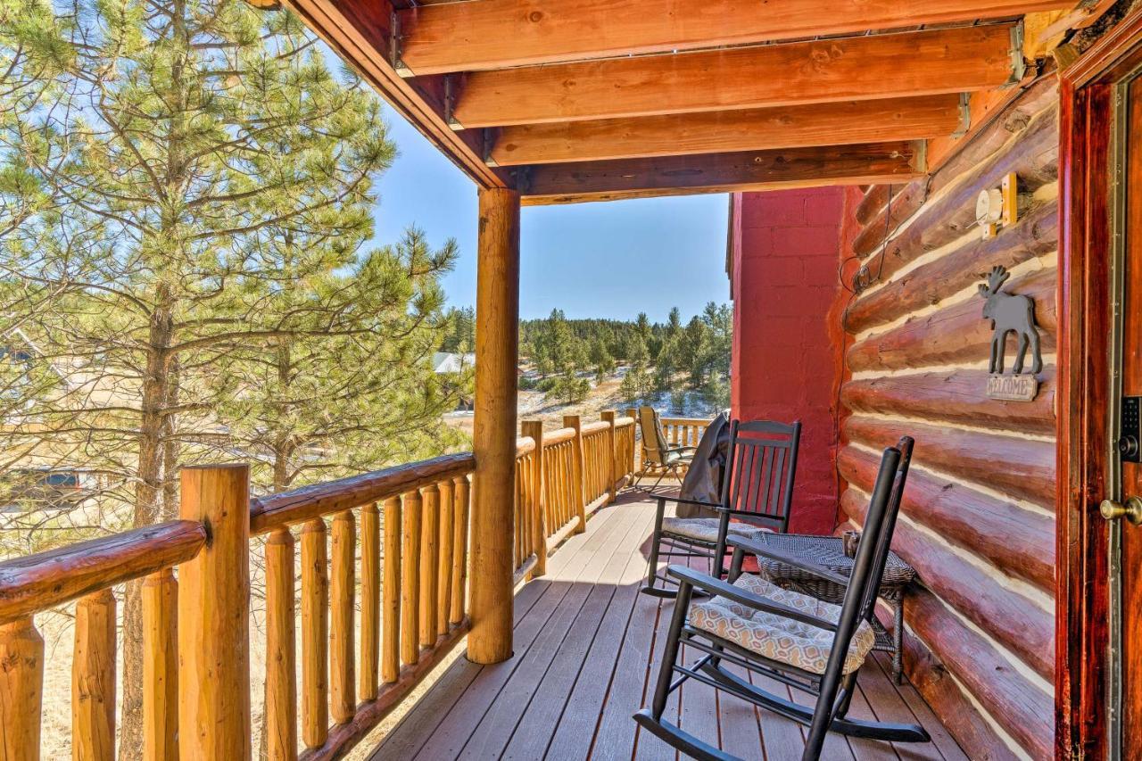 Classic Colorado Log Home With Mountain Views! Florissant المظهر الخارجي الصورة