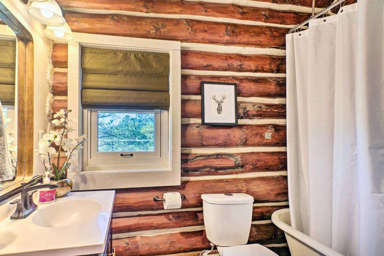Classic Colorado Log Home With Mountain Views! Florissant المظهر الخارجي الصورة