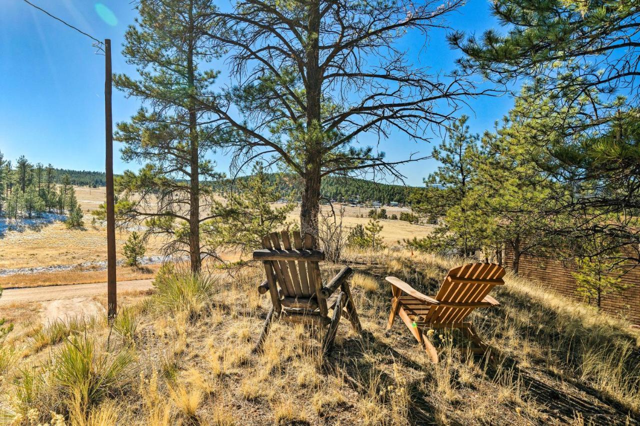 Classic Colorado Log Home With Mountain Views! Florissant المظهر الخارجي الصورة