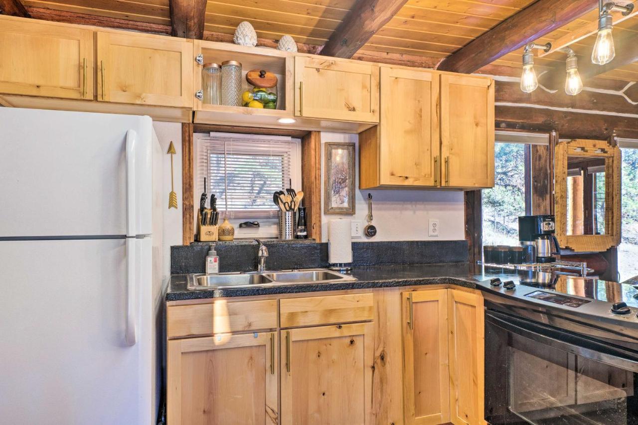 Classic Colorado Log Home With Mountain Views! Florissant المظهر الخارجي الصورة