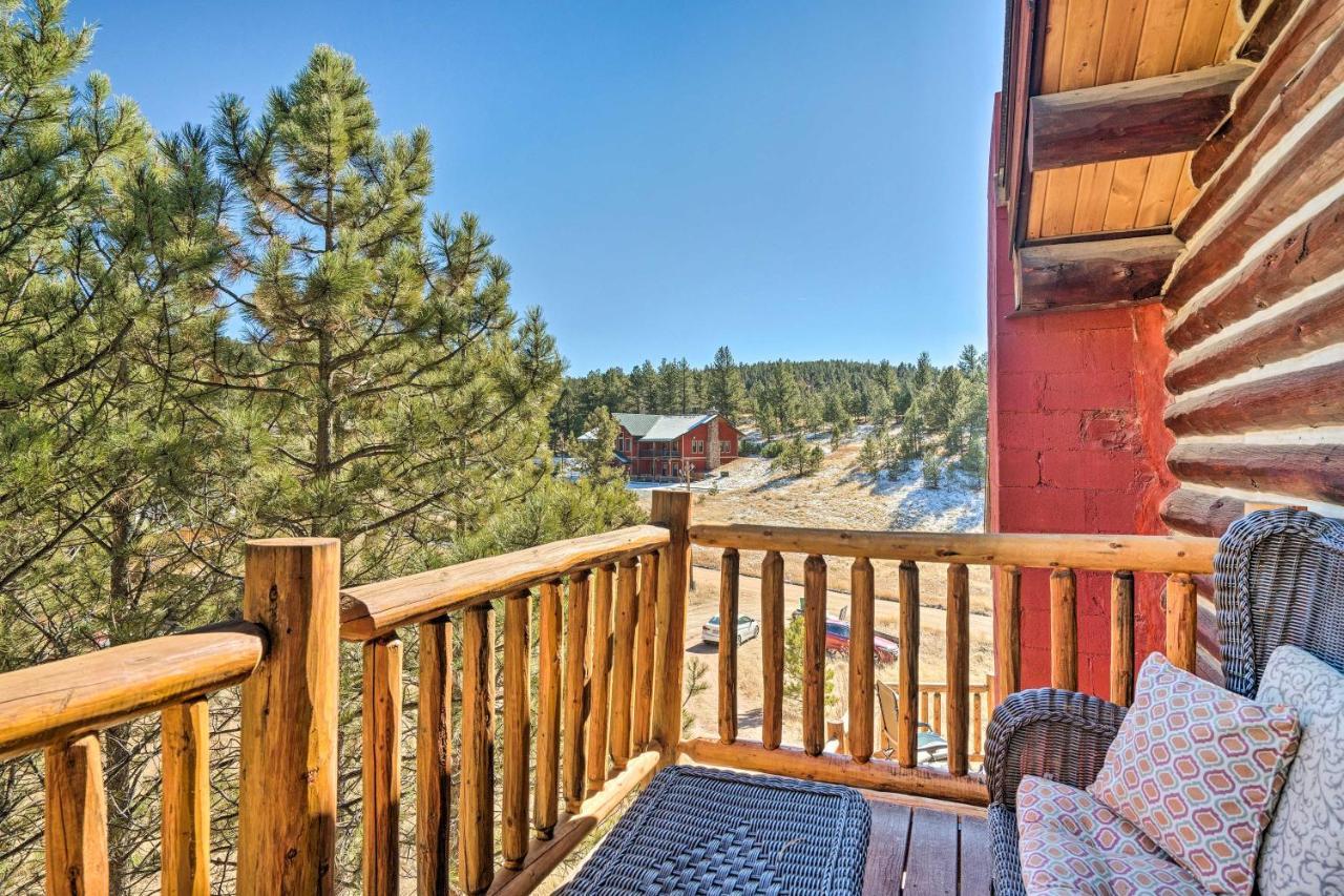 Classic Colorado Log Home With Mountain Views! Florissant المظهر الخارجي الصورة